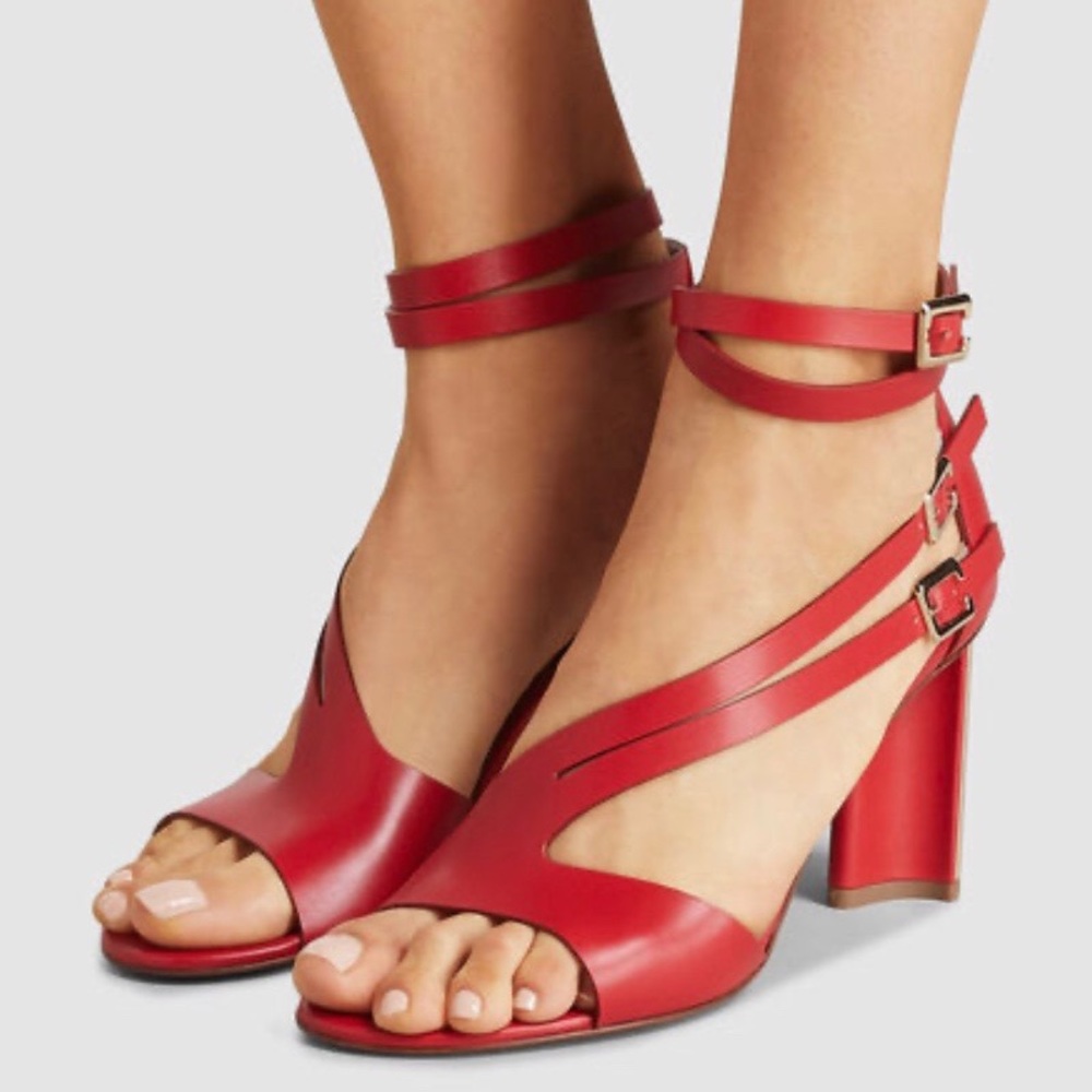 clergerie ardent leather strappy sandals
